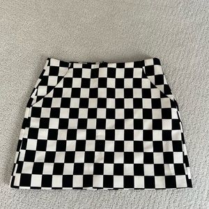 Checkered Zara skirt